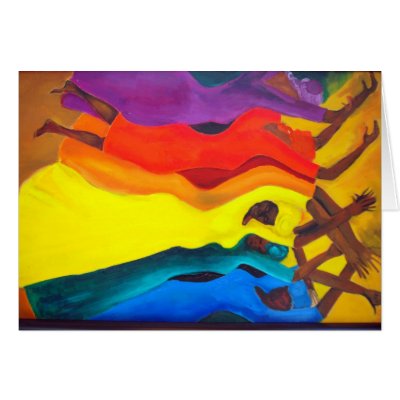 african dancers greeting cards by joannealtman