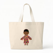 African Doll Canvas Bag