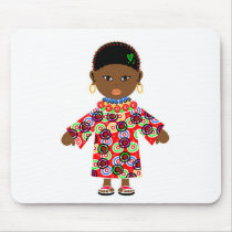 African Doll Mouse Pad