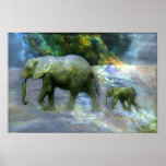African Elephant Canvas Print