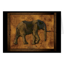African Elephant Greeting Cards & Note Cards