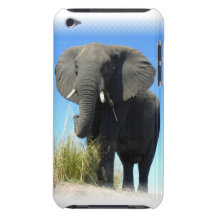 African Elephant iTouch Case Barely There iPod Covers