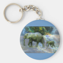 African Elephant Keychains
