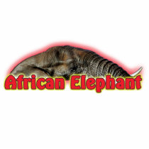 African elephant safari sculpture keychains