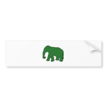 African Elephant Silhouette Ivory Tusks Dumbo