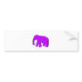 African Elephant Silhouette Ivory Tusks Dumbo Bumper Sticker
