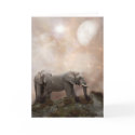 African Elephants Greeting Card