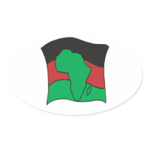 African Flag Sticker
