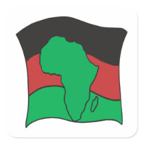 African Flag Stickers