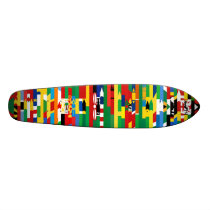 African Flags Skateboard