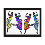 African Foot Dance Postcard