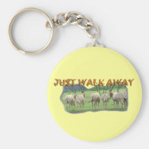 African Gazelles Just Walk Away Key Chain