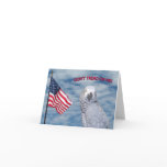 African Grey Don't Tread On Me Small Note Card