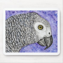 African Grey Parrot Mouse Pad