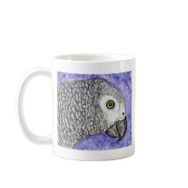 African Grey Parrot Coffee Mug