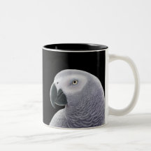 African Grey Parrot Mug