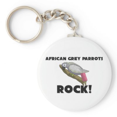 African Grey Parrots Rock by AnimalShirts