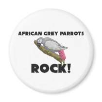 African Grey Parrots Rock