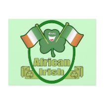 African Irish T-shirts and Gifts Post Cards