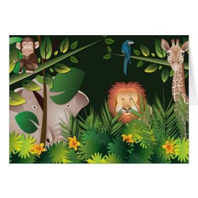 African Jungle Card by naturespaintbox