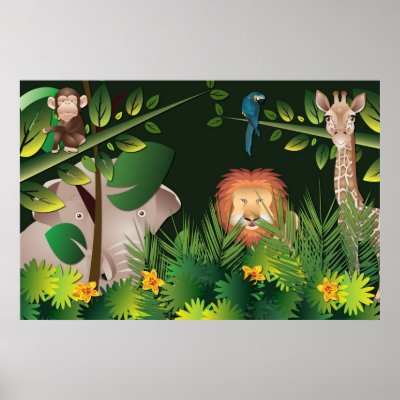 African Jungle Poster by naturespaintbox