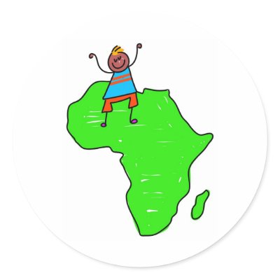 African Kid Sticker by prawny