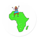 African Kid stickers