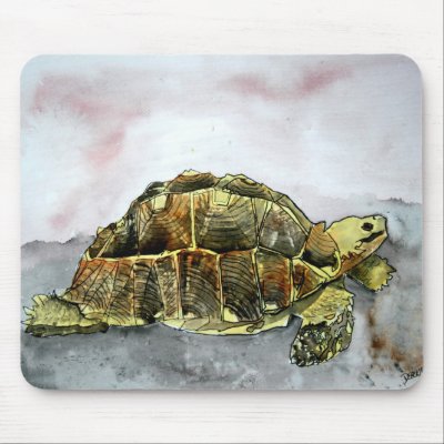 african leopard desert tortoise mouse pad by dereklovessheila
