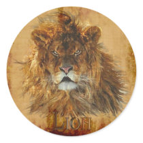 AFRICAN LION Big Five Big Cat Wildlife Stickers