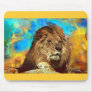 African-Lion-Digital Art Mouse Pad