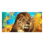 African-Lion-Digital Art photo cards