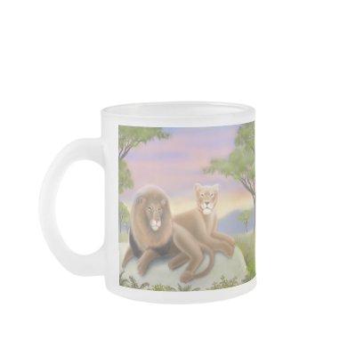 African Lions at Rest Mug by twopurringcats
