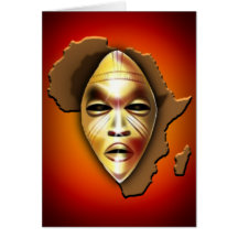 African Mask Cards