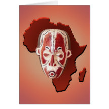 African Mask Cards
