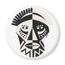 African Mask Magnets
