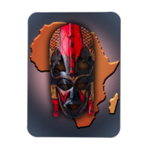 African Mask Magnets