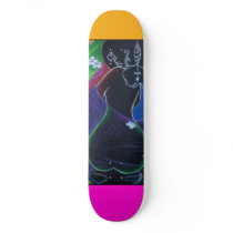 African Moon in Digital Water Skate Board