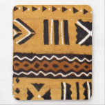 African mud cloth serrated edges mouse pad