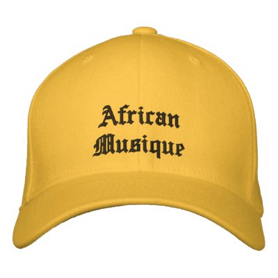 African Musique hats Embroidered Hat by AFRICANKOKO