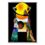 African Offering Greeting Card