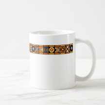 African pattern coffee mug