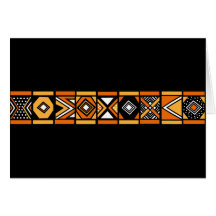 African pattern greeting cards