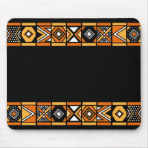 African pattern mouse pad