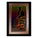 African Praying Man cards