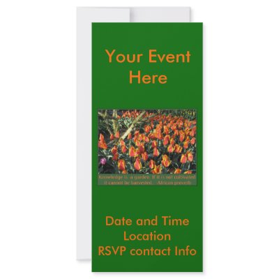 African Proverb Rack Card by orsobear