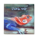 African Rainbow Lizard Magnet