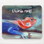 African Rainbow Lizard Mousepad
