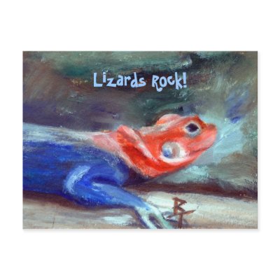 African Rainbow Lizard Postcard by bmthour