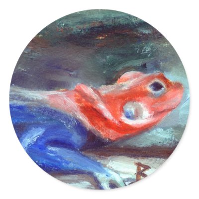 African Rainbow Lizard Sticker by bmthour