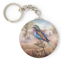 African Roller Keychain
